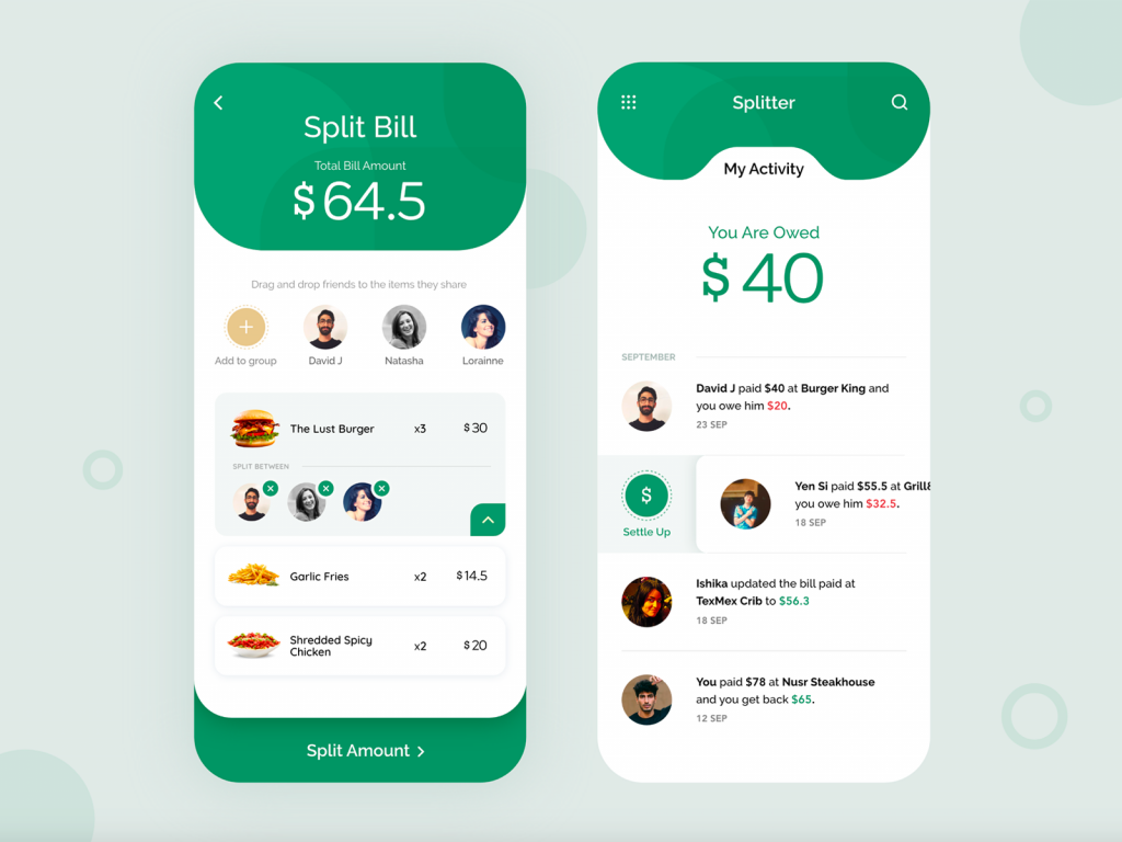 Split the bill app